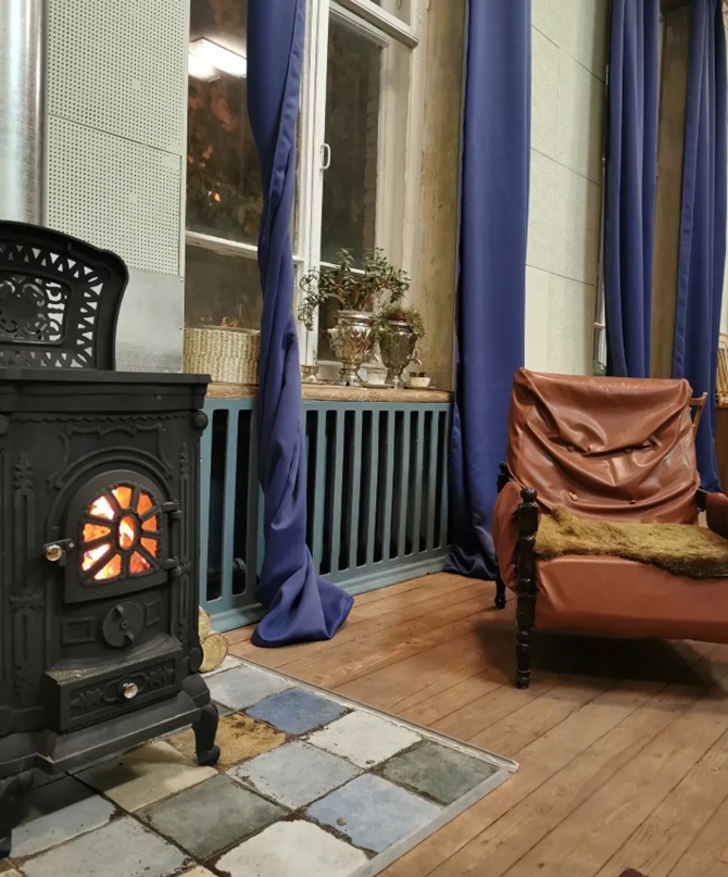 піч камін на дрова