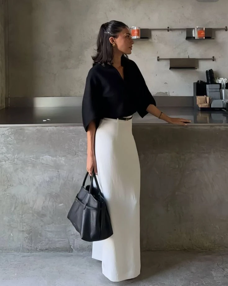 Як цікаво поєднати чорний та білий одяг