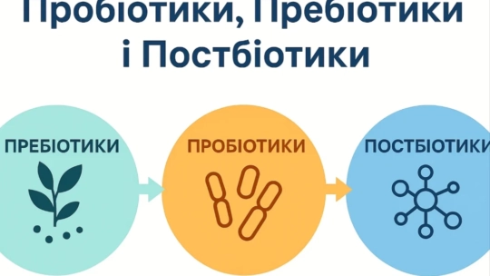 пробіотики, пребіотики та постбіотики