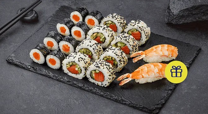 Акція 1+1=3 в Sushi Master Бровари