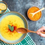 Гарбузовий крем-суп з червоною сочевицею