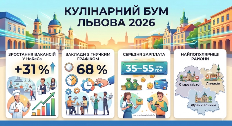 Робота в ресторанах та кав’ярнях Львова