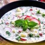 Холодний суп на кефірі з редискою та зеленню