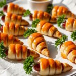 Закуска «Морквини» з листкового тіста та паштету